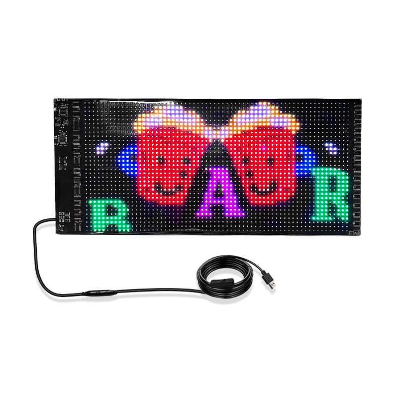 APP Control LED flexible display Programmable Text Pattern Animation LED sign board scrolling message car LED screen