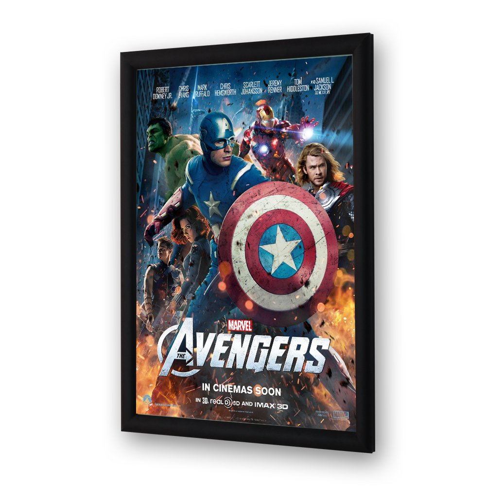 large 27x40 backlit illuminated magnetic led poster frame lighted home theater movie poster frames