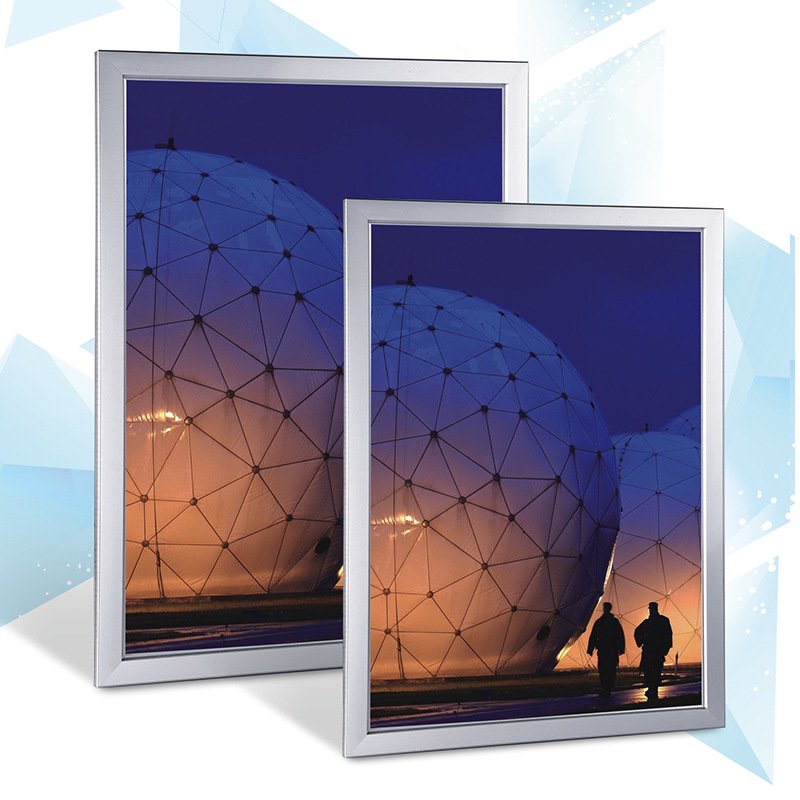 Easy Change Poster Plastic Aluminum Snap Frame Led Light Box Frame For Indoor Wall Mounted Advertising Light Boxes