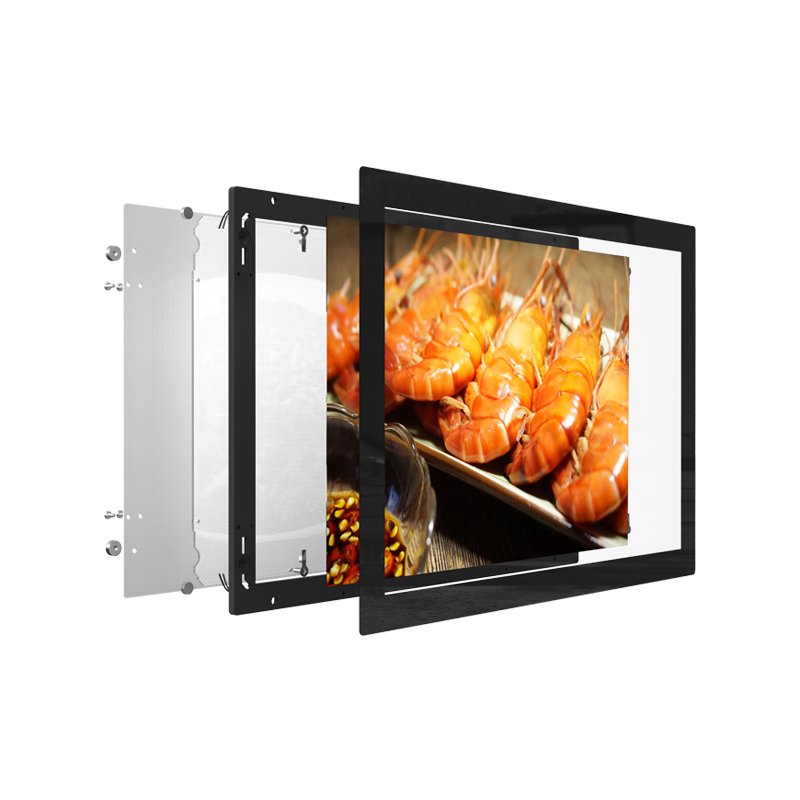 CF7 online slim injection frame restaurant led menu led advertising fast food menu board