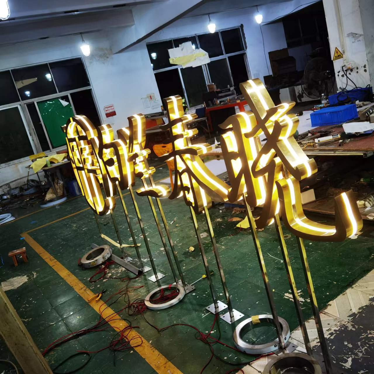 3D Signage Letters Logo Light Led Full Lighting Letters Building Acrylic Signage