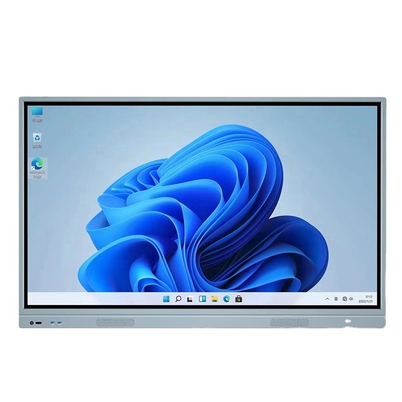 wall mounted interactive whiteboard OEM 4K display infrared touch screen smart board Android and windows OPS