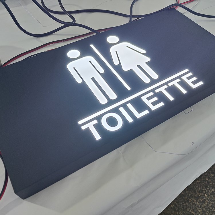 Customizable A4 Size LED Light Box Sign Low Power Outdoor Advertising Acrylic Logo 3D Effect Outdoor Advertising Logo