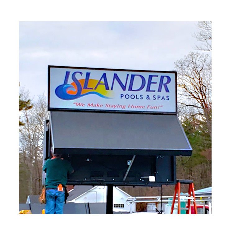 LED Sign Outdoor Full Color Double Sided LED Programmable Message Digital Sign board