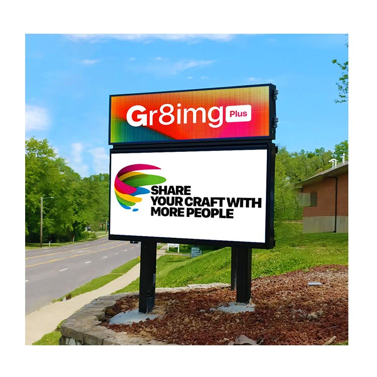 LED Sign Outdoor Full Color Double Sided LED Programmable Message Digital Sign board