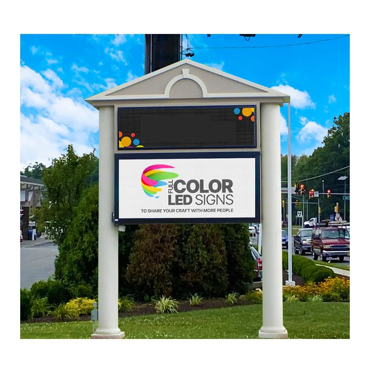 LED Sign Outdoor Full Color Double Sided LED Programmable Message Digital Sign board