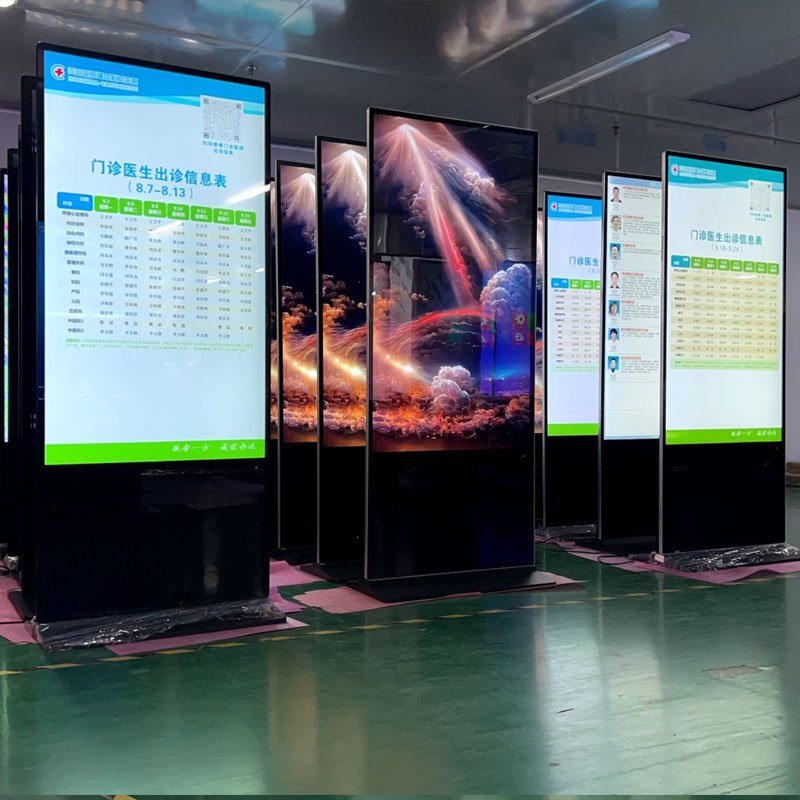 New elegant floor standing display WiFi kiosk lcd screen Totem 65/55inch Digital Signages For Indoor 1080P screens advertising