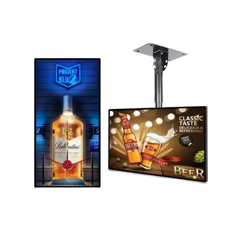 21.5 inch bubble tea shop digital signage display HD screen restaurant menu board advertising display screen
