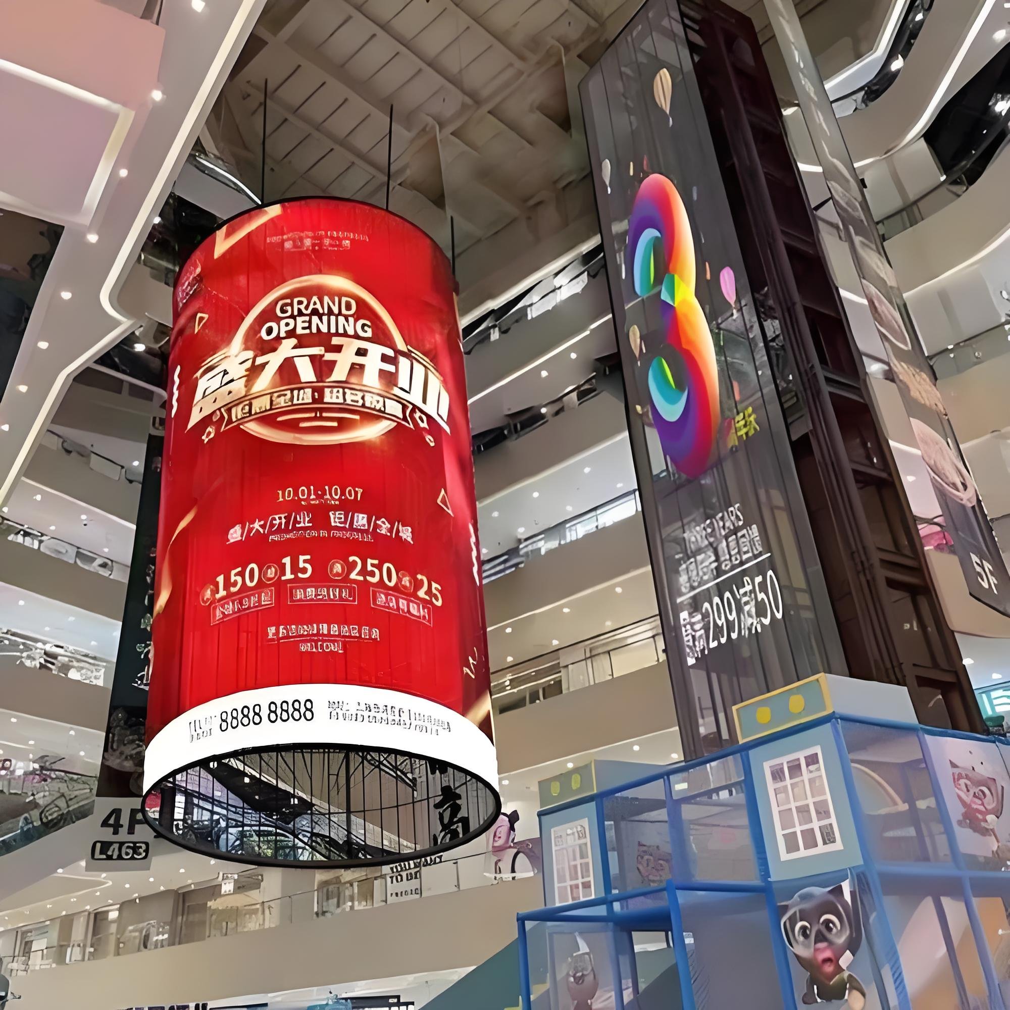 2.5mm P1.2 P1.5 P1.8 P2.5 P4 4mm Indoor Full-Color Advertising Flexible LED Screen Curved Video Wall for Digital Signage