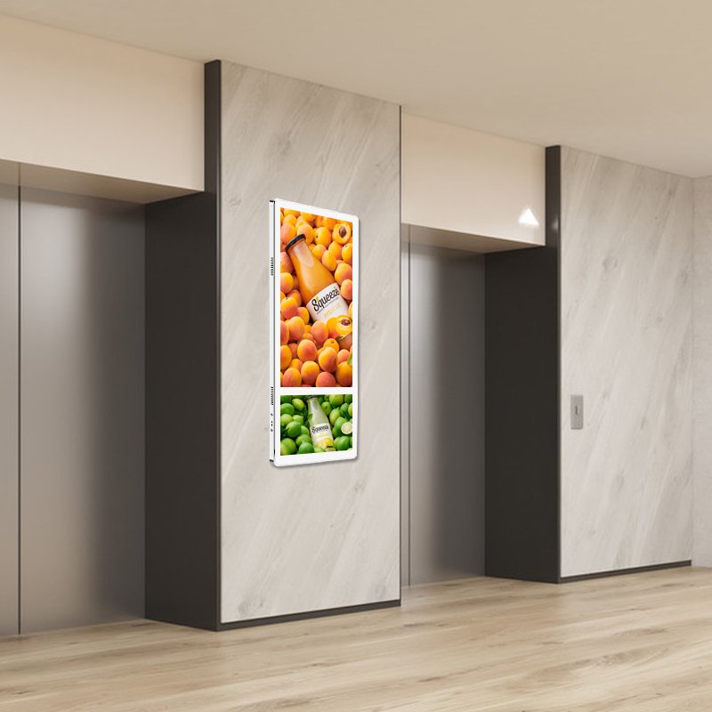 24 Inch Screen Advertising Elevator For Video & Image Player Elevator Screen Advertising 4G Elevator Digital Signage