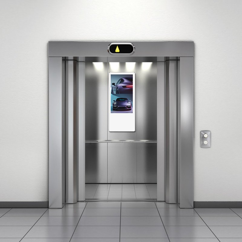 24 Inch Screen Advertising Elevator For Video & Image Player Elevator Screen Advertising 4G Elevator Digital Signage