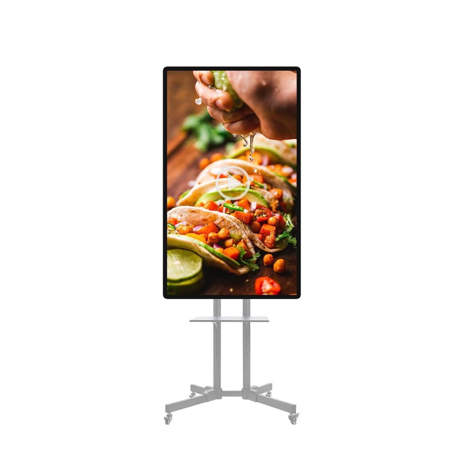 Wall Mount Commercial Restaurant AD Media Player LCD Digital Signage 32 inch Touch HD Screen Ultra Thin Interactive Smart Board