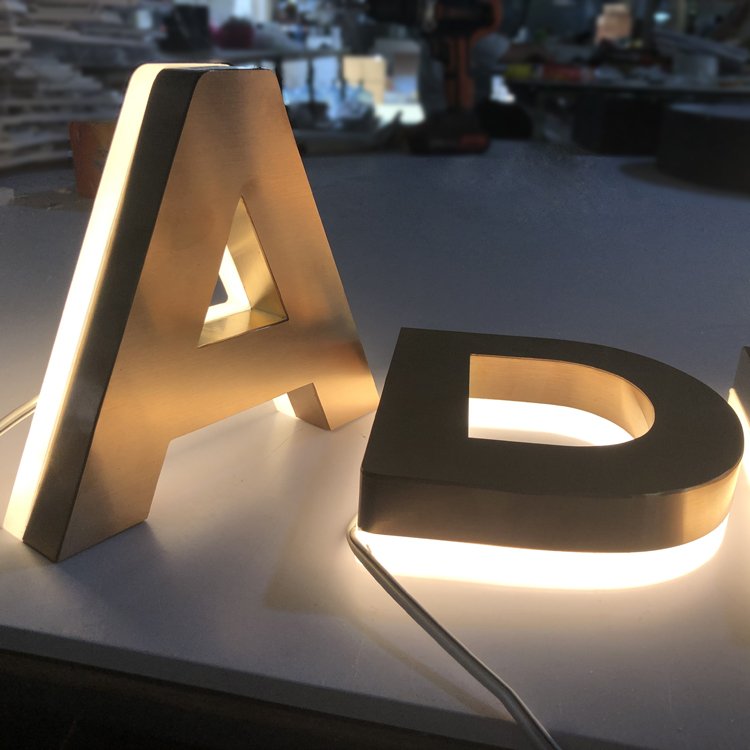 Outdoor stainless steel Customized Led Channel Letters Outdoor Store Signage 3d Acrylic Logo Custom led sign for business