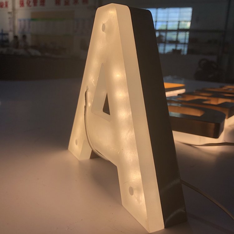 stainless steel channel letter sign custom metal letter led backlit logo led signage signboard 3d custom led sign for business