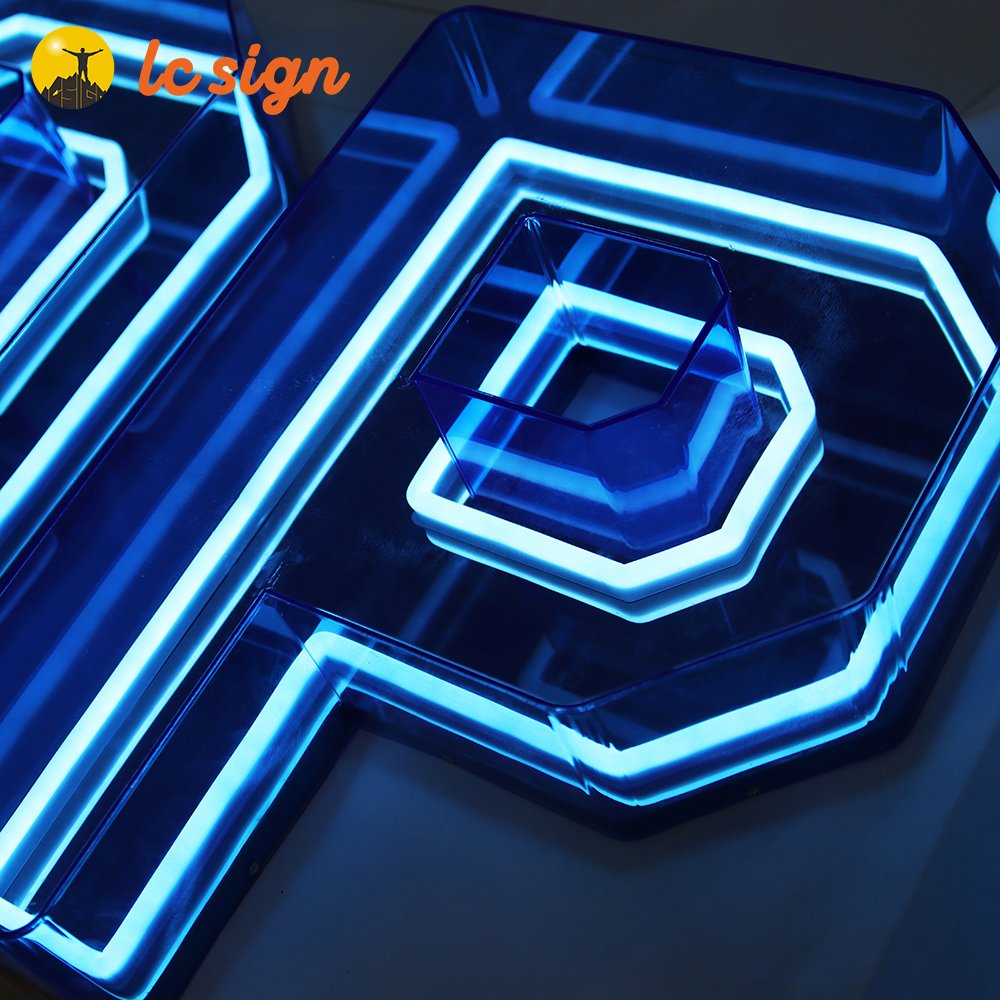 wholesale luminous characters Indoor display 3d logo led illunmiated sign board acrylic custom sign display for store business