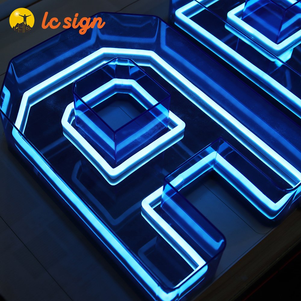 wholesale luminous characters Indoor display 3d logo led illunmiated sign board acrylic custom sign display for store business