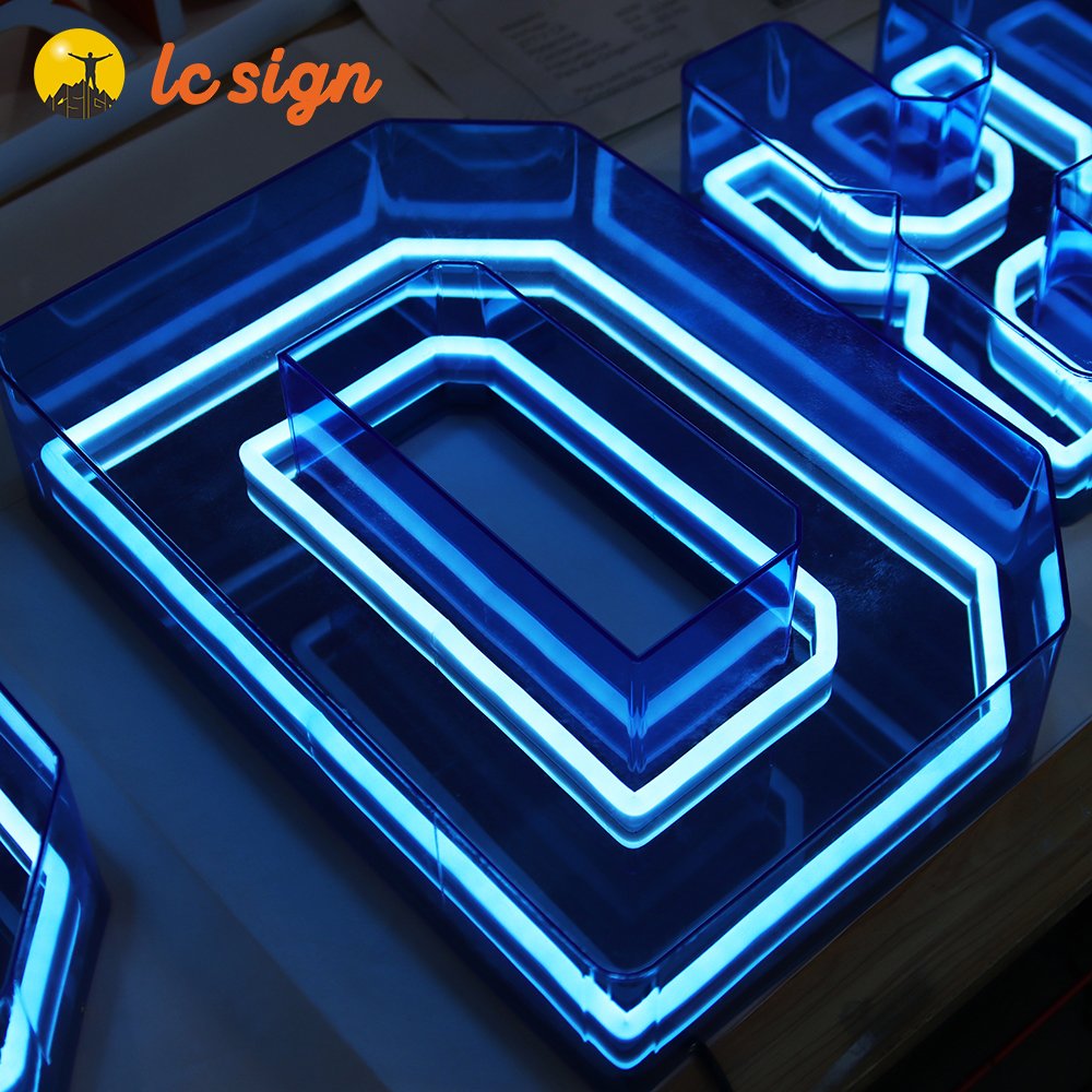 wholesale luminous characters Indoor display 3d logo led illunmiated sign board acrylic custom sign display for store business