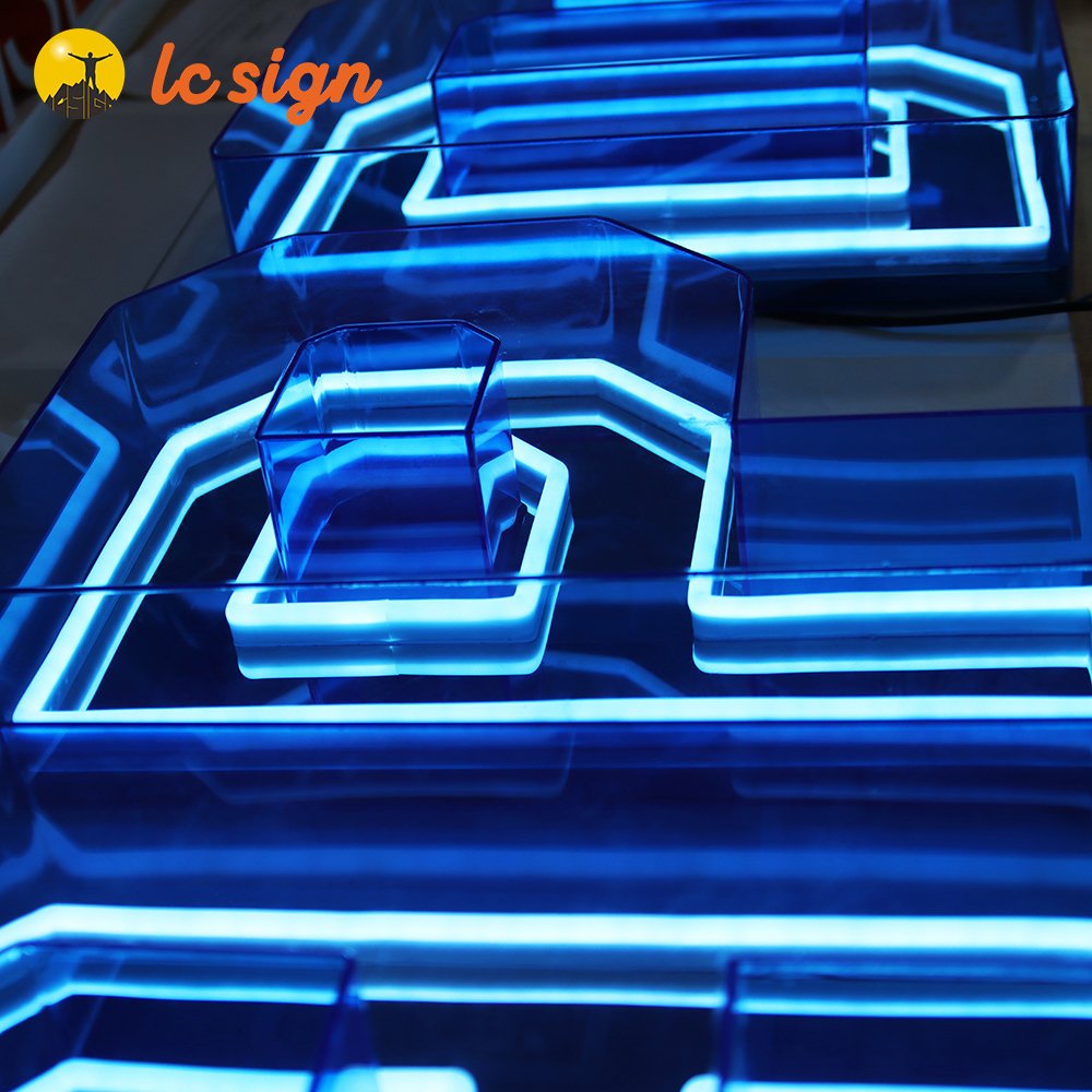 wholesale luminous characters Indoor display 3d logo led illunmiated sign board acrylic custom sign display for store business
