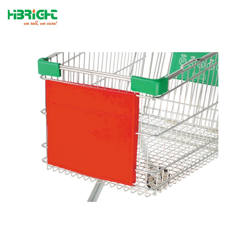 supermarket shopping trolley cart handle advertising
