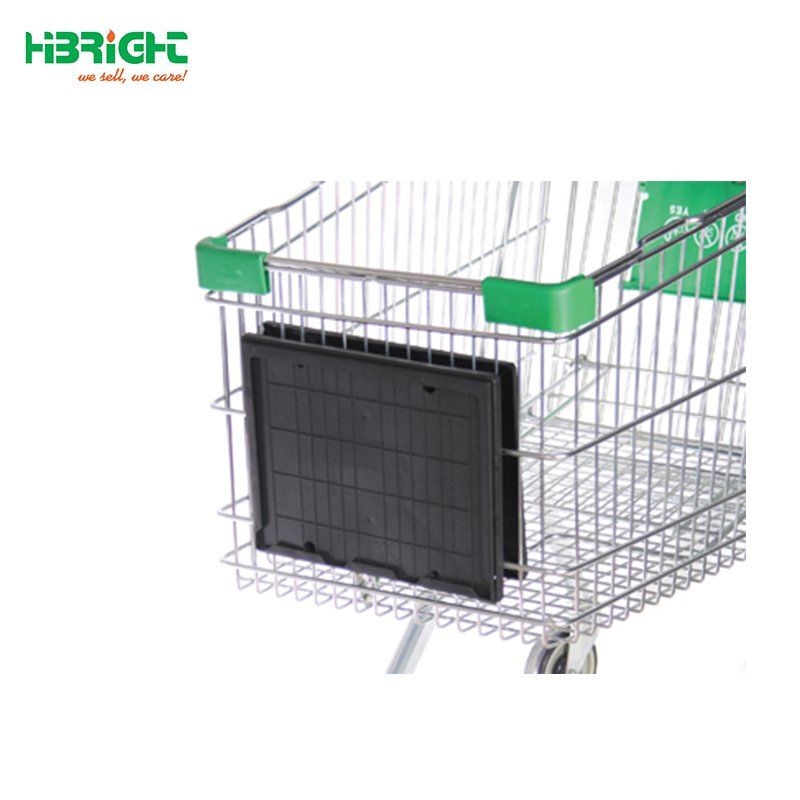 supermarket shopping trolley cart handle advertising