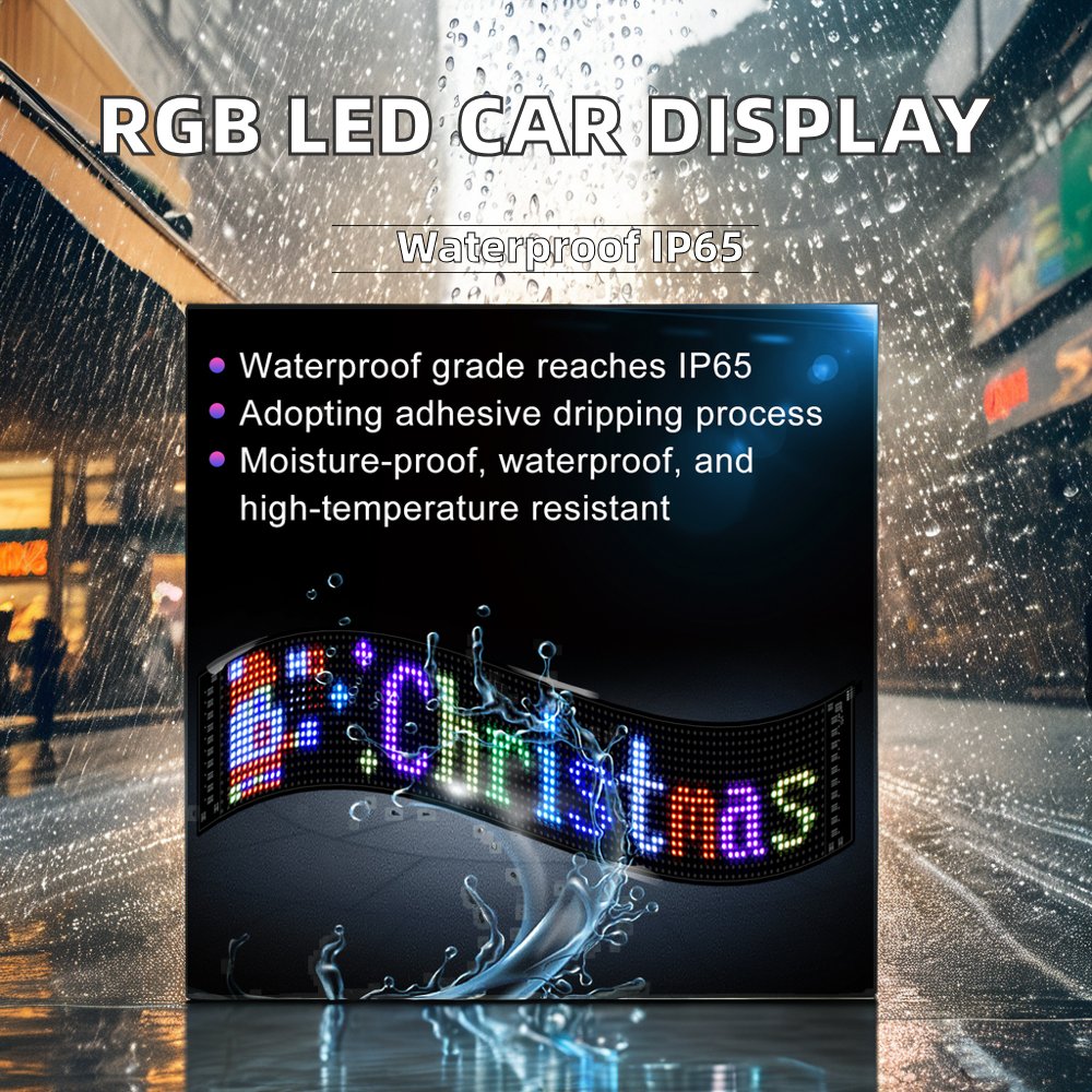 Flexible LED Matrix Panel Pixel Module RGB Signs Car Display Digital Advertising Education Shopping Mall Wayfinding Waterproof