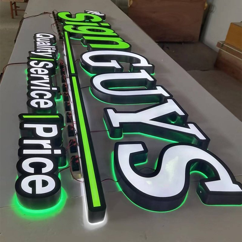 advertising sign wall logo sign for CA$67.29 /each board designs Front/Backlit channel letters shop led sign