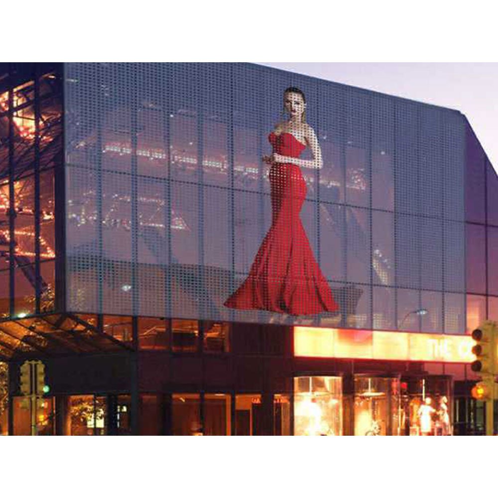 P10 Transparent Led Film Screen Adhesive Flexible Soft Pcb Board Pvc Plastic Video Display For Indoor Storefront Glass Window