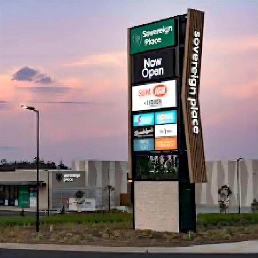 factory design Advertising board good quality pylon sign permit wayfinding LED pylon sign for car packing & gas station