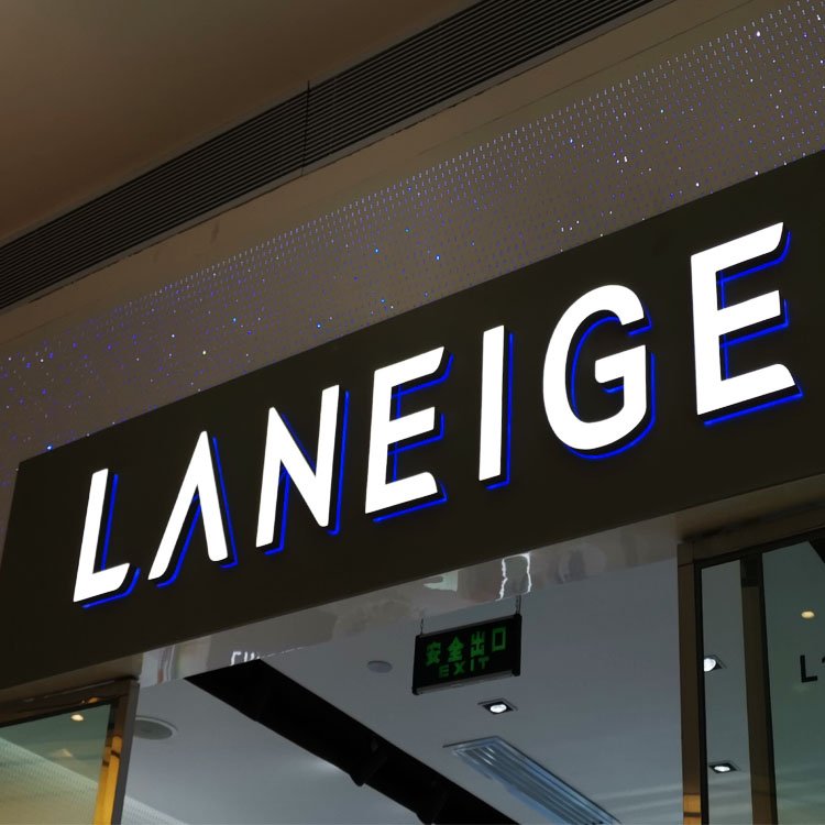 High quality frontlit letters signboard custom advertising light up letters outdoor 3d logo led sign for business