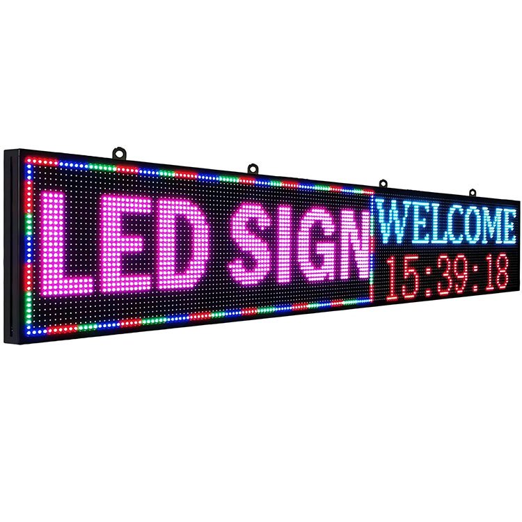 LED Sign P10 LED Display Full color Message Board high Resolution LED Scrolling Display for advertising