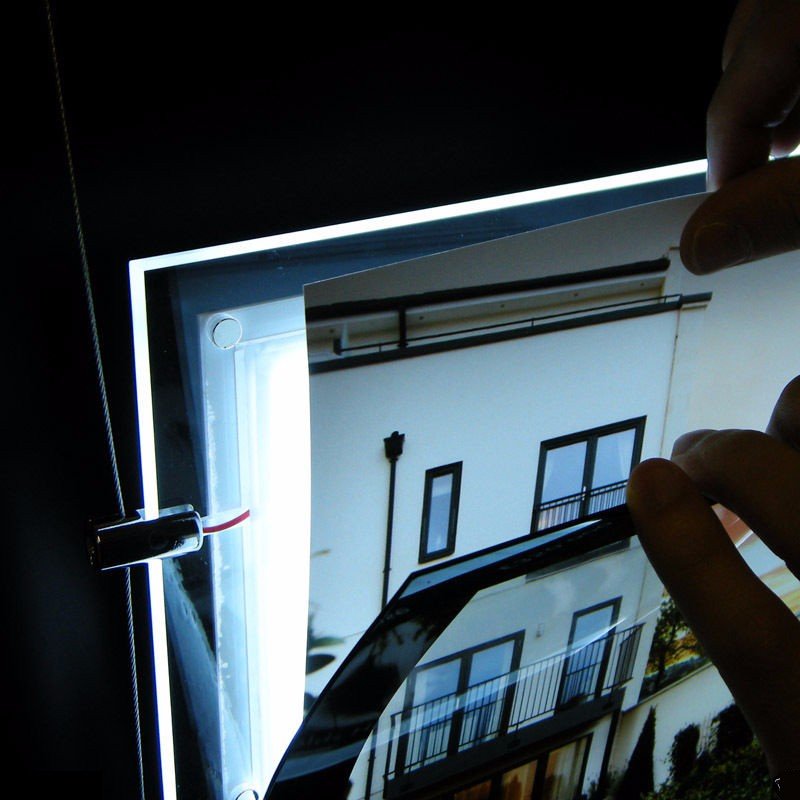 A3 Double Sides Window Display Real Estate LED Light Boxes