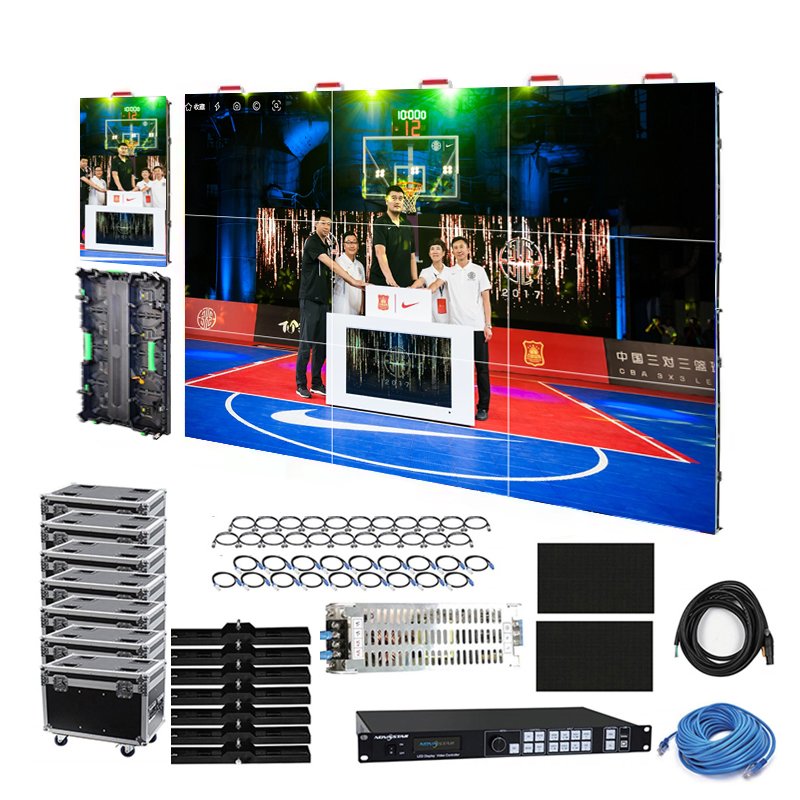 P2.9 P3 P3.9 P4.8Portable Church Stage Backdrop Led Screen Display P2 P4 P3 Outdoor Indoor Led panel Video Wall Screen 500*100mm