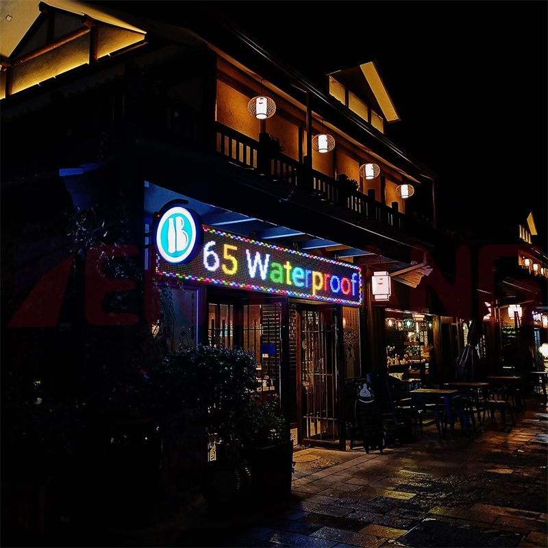 P5 P6 Outdoor Multi Color Strip Flags Scrolling Tv Video Display Screen Board Advertising Led Signage Banner For Shops Stadium