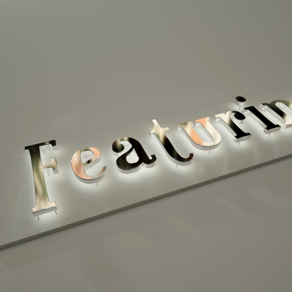 Business Sign Logo Outdoor Led Signage Board Led Company Channel Letter Logo Sign Board