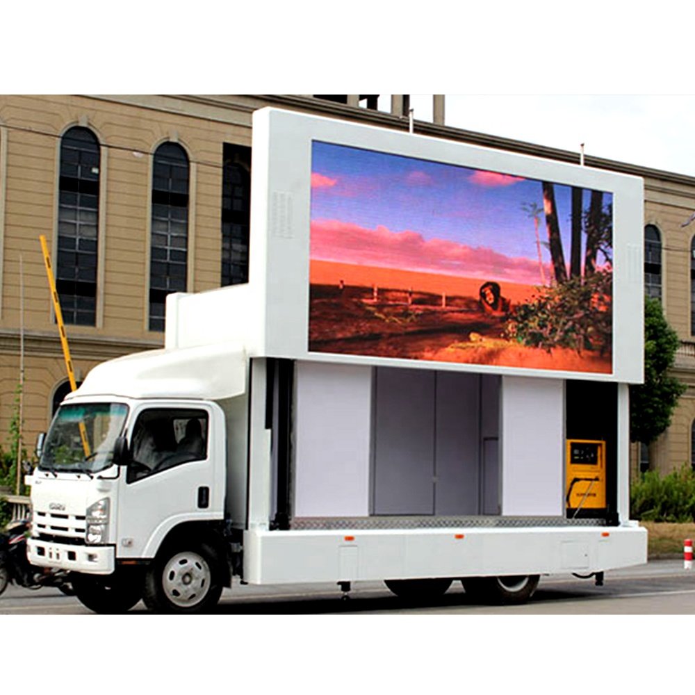 P10 Mobile Video Advertising Boards Billboard Truck For Sale Led Marketing Sign On Trailer
