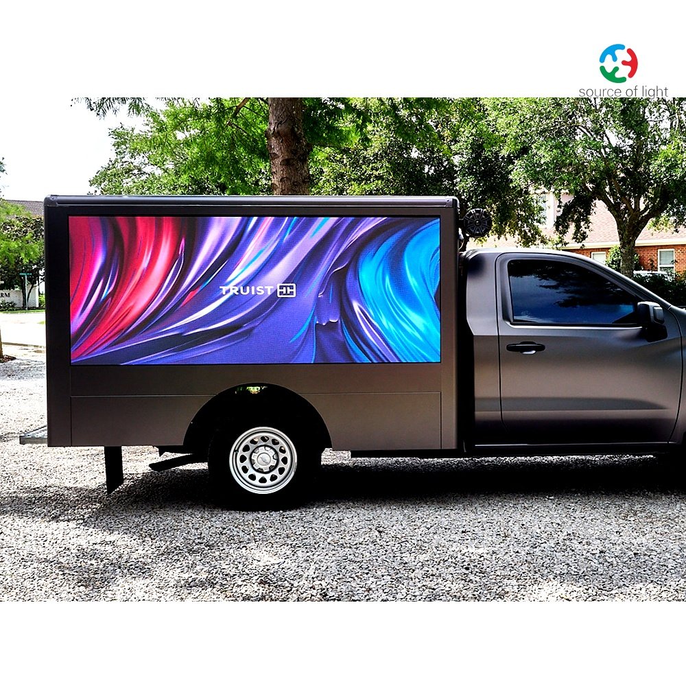 P10 Mobile Video Advertising Boards Billboard Truck For Sale Led Marketing Sign On Trailer