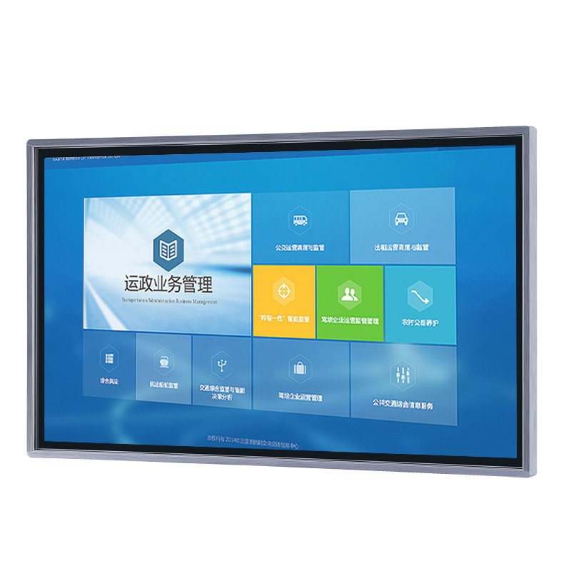 Wall mounted digital signage menu board indoor advertising player LCD wall touch screen all in one machine