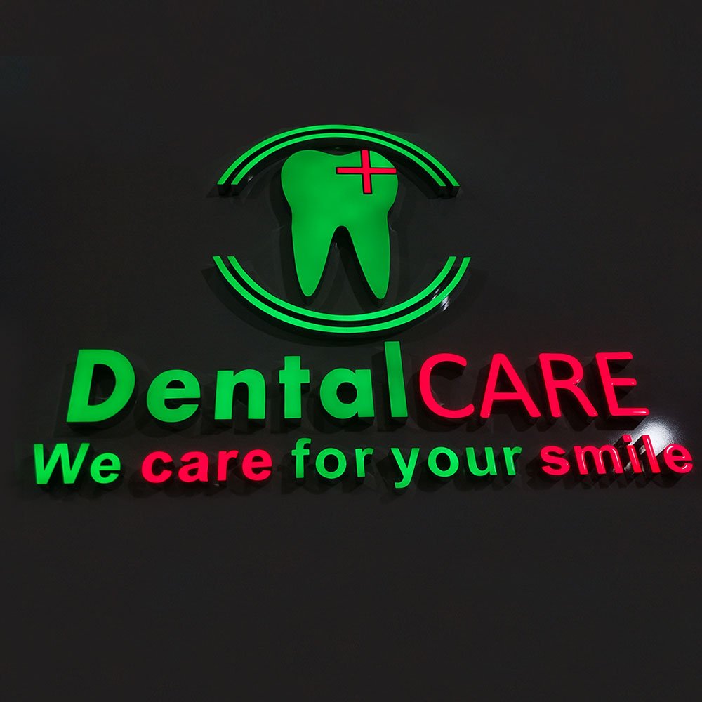 Business LED Sign Frontlit Letters Custom Signage Stainless Steel acrylic 3D letter light logo custom led sign for business