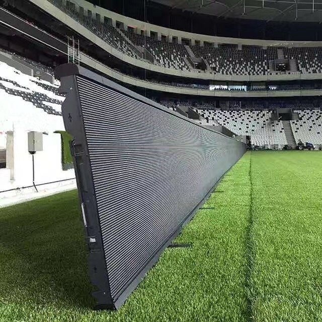 Factory Outdoor Sports Hd P6.67 P8 P10 Soccer Football Stadium Fence Led Advertising Panel Perimeter Boards Led Screen Display