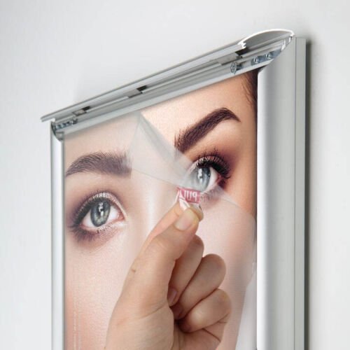 Black A1 A2 Premium LED Slim Advertising Glowbox Light Box Poster Frame Black Aluminum Wall Mounted Light Box Frame