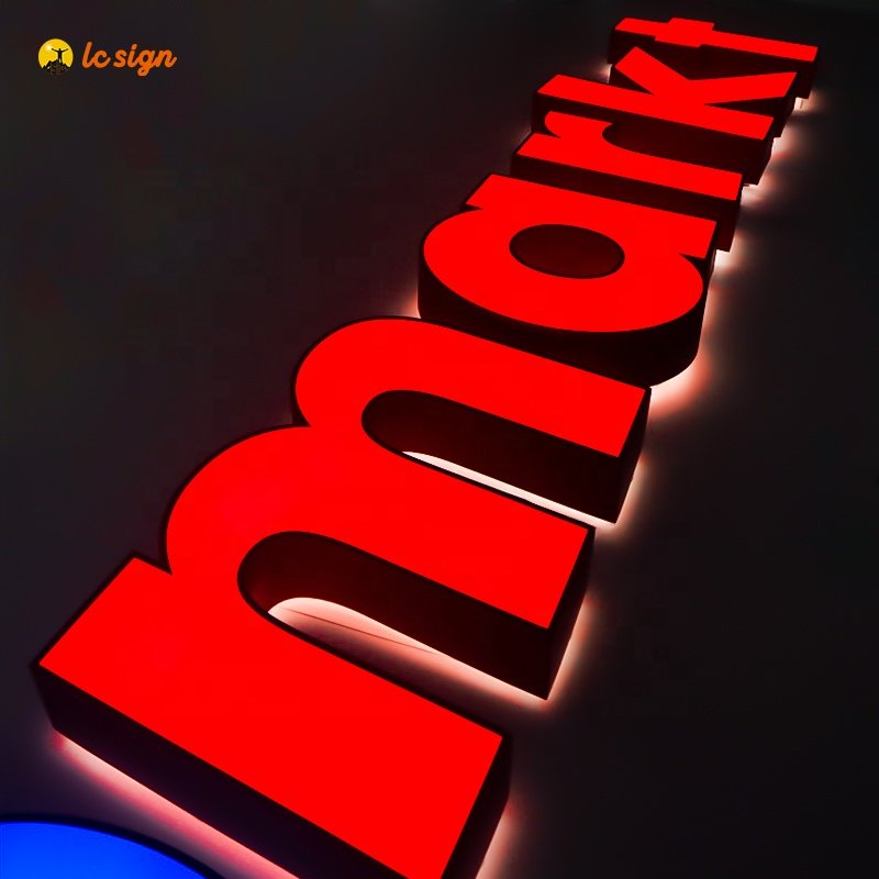 LED Channel Letter Sign Business Sign 3D Letters Sign with Trim capp