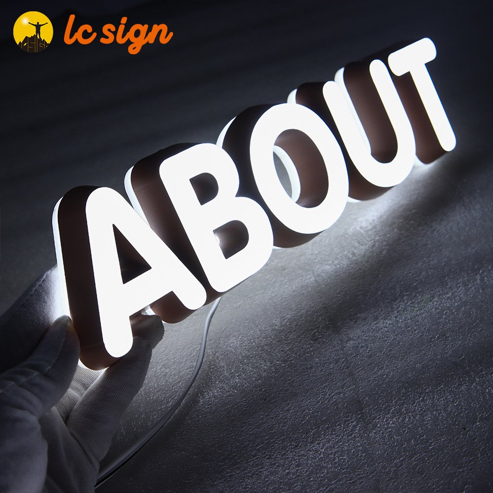 LED Channel Letter Sign Business Sign 3D Letters Sign with Trim capp