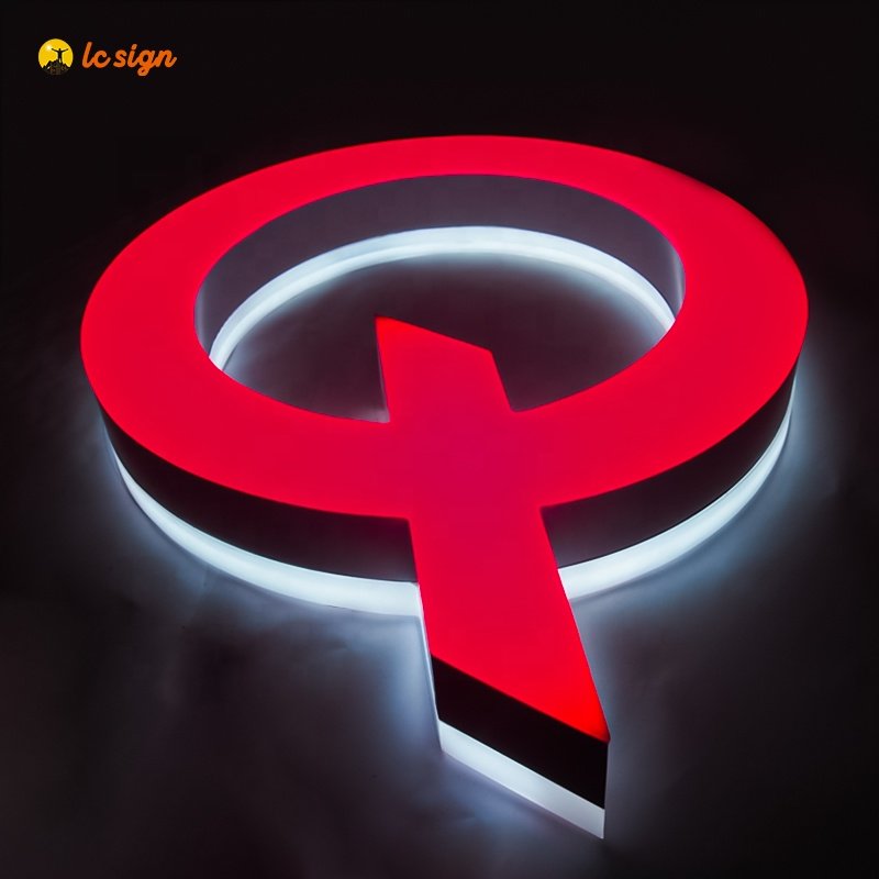 LED Channel Letter Sign Business Sign 3D Letters Sign with Trim capp