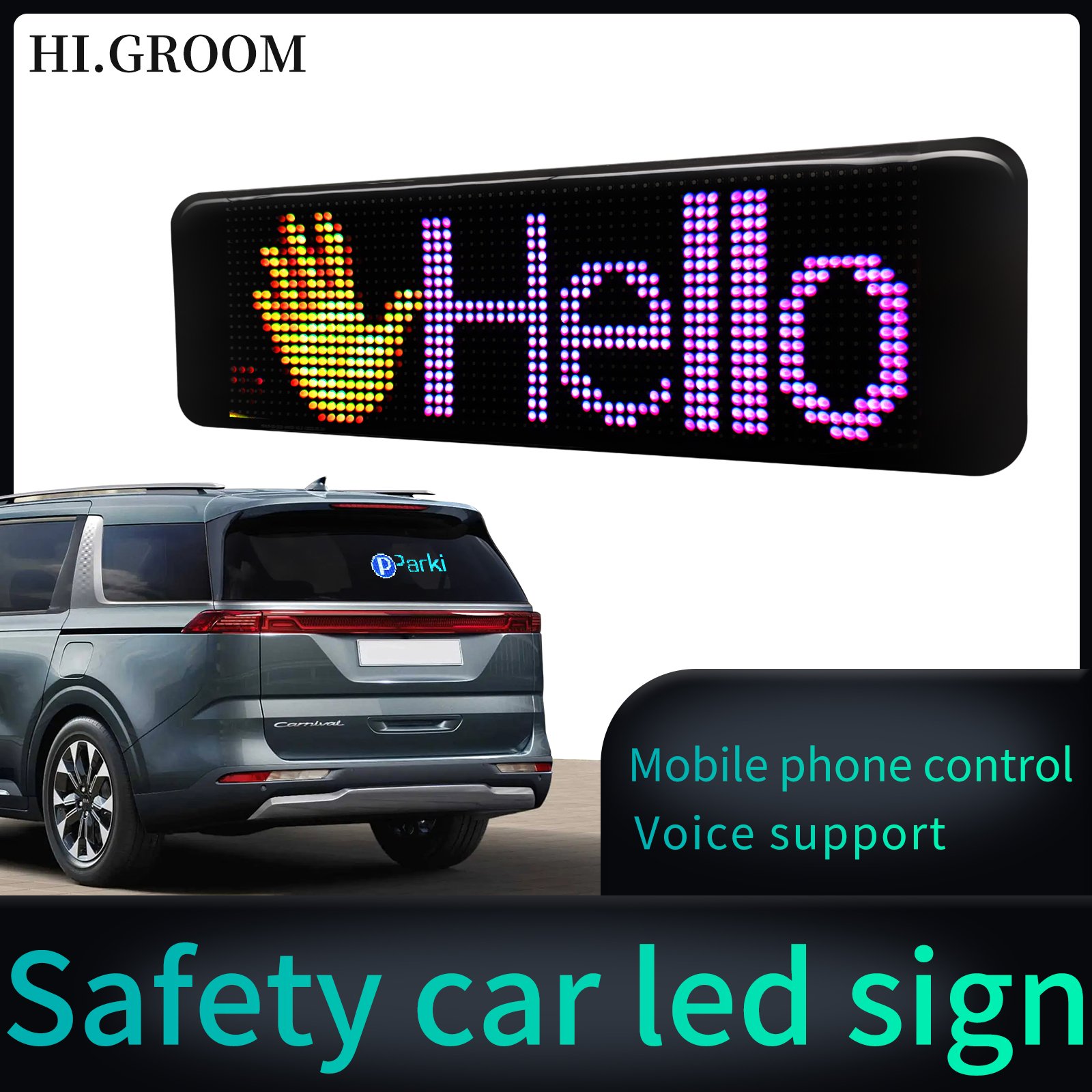 APP Control LED flexible display Programmable Text Pattern Animation LED sign board scrolling message car LED screen