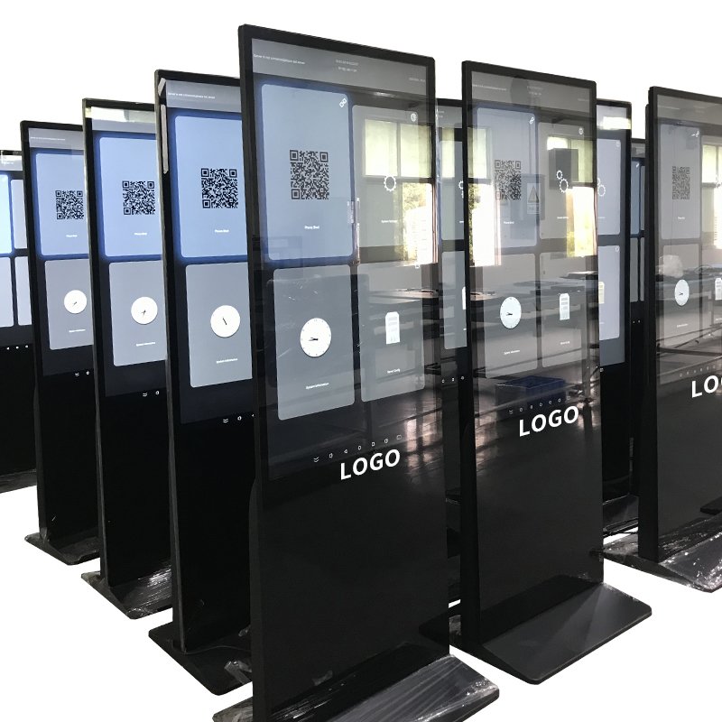 Hot Selling Indoor Interactive Kiosk Lcd Signage Totem Floor Stand Touch Screen Digital Advertising Display Board