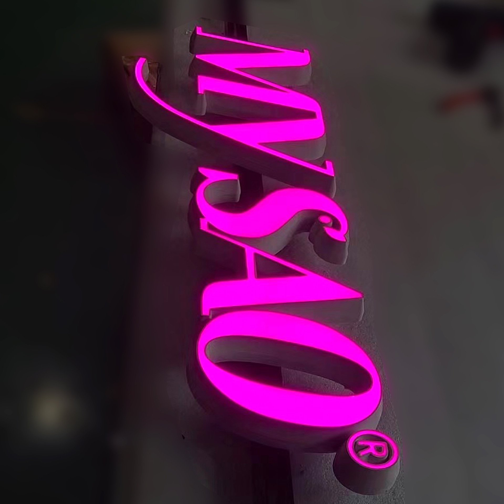 Outdoor Signage Metal Led Letter Company Sign Building Sign for Business Advertising Board Manufacturer