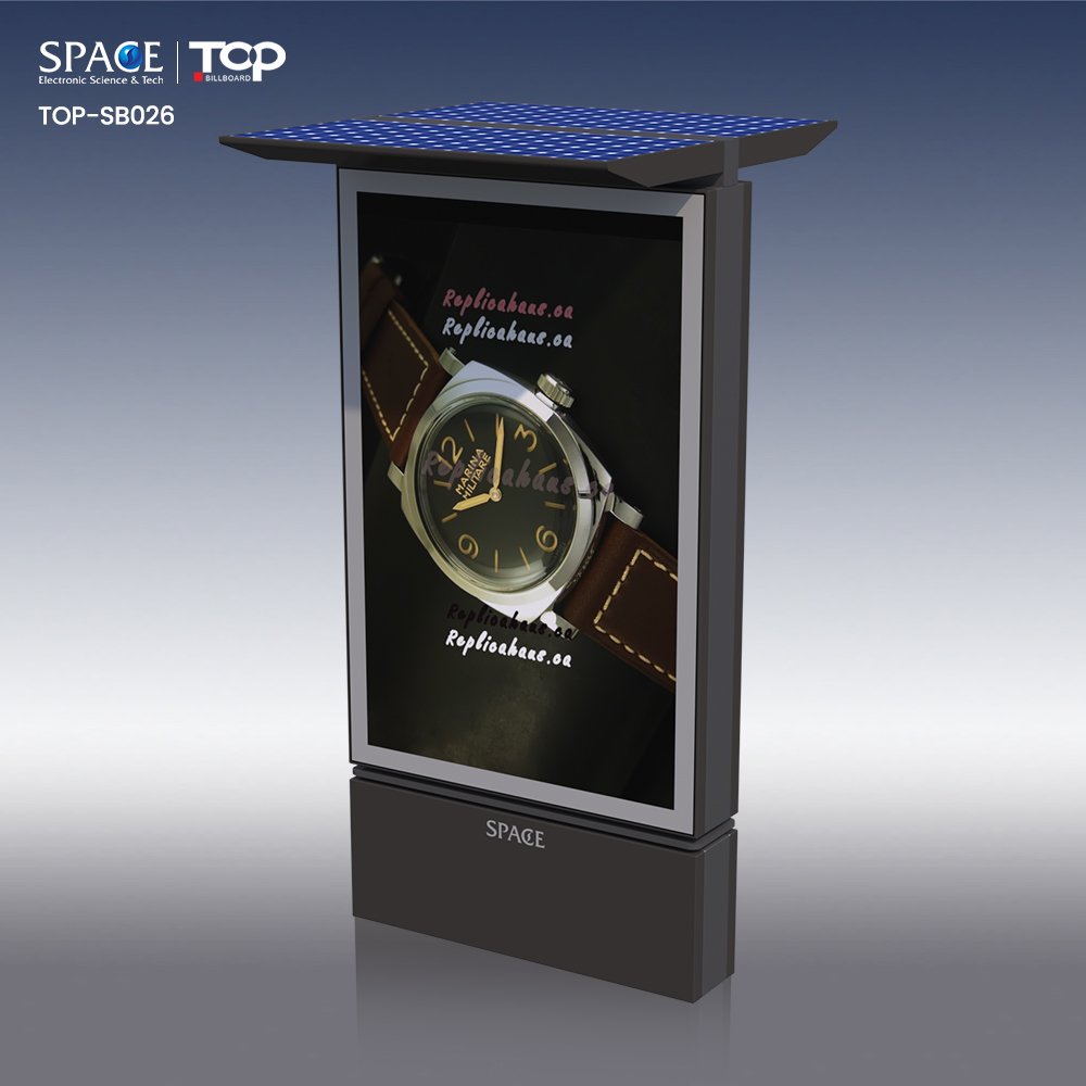 2024 Customized Double Side Rotating Solar Power Advertising Sign Board
