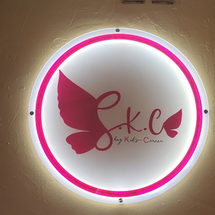 Custom Business Logo Beauty Salon Nail Hair Studio Wall Decor Company Name Sign LED Neon Lights 3d acrylic sign