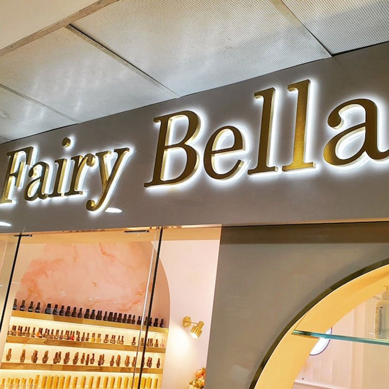 Outdoor Backlit Stainless Steel Letters Wholesale Metal 3D Acrylic Letter Logo Metal Signs Logo Stainless Custom Sign Board