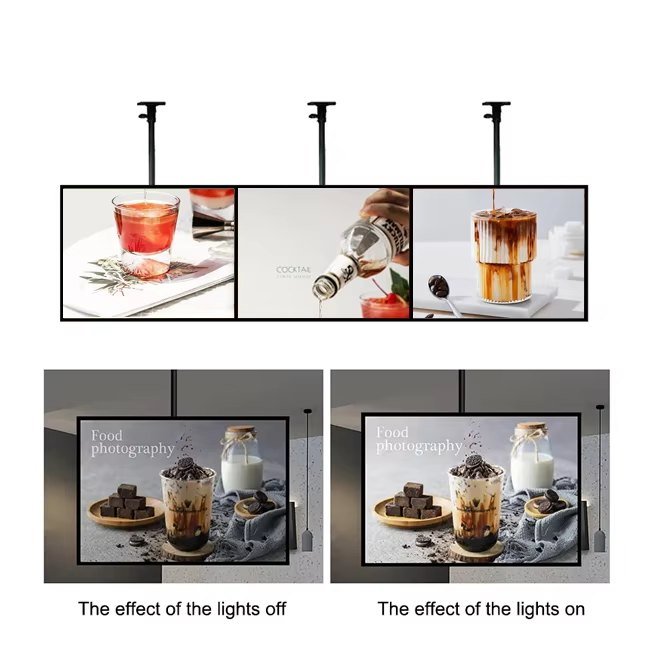 OMD OEM Mounted 8mm TFT Screen 32inch Wall LCD Panel Restaurant LCD Advertising Display Digital Signage Menu Board